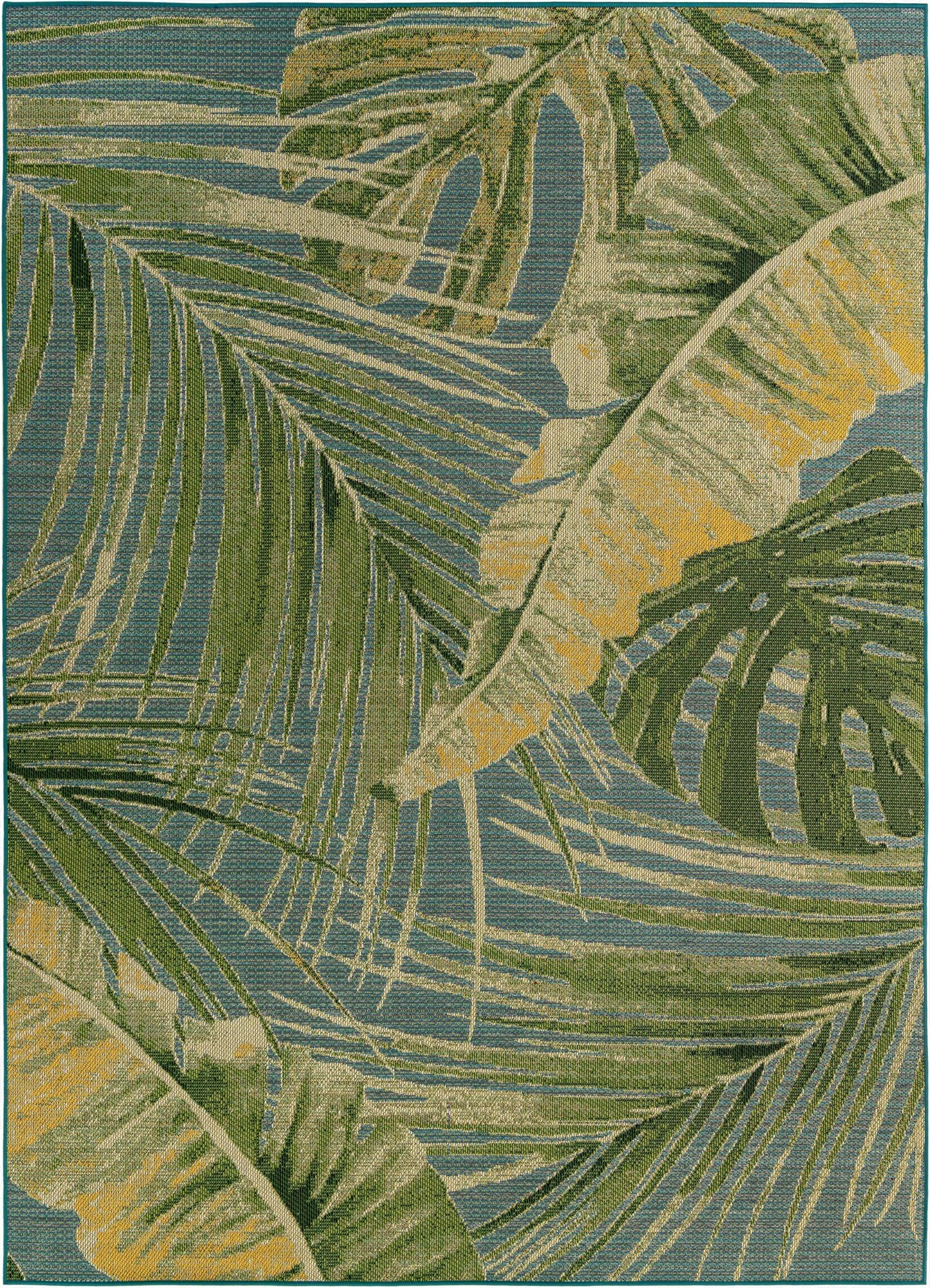 Primary image  9' x 12'  Washable Botanical Indoor / Outdoor Rug