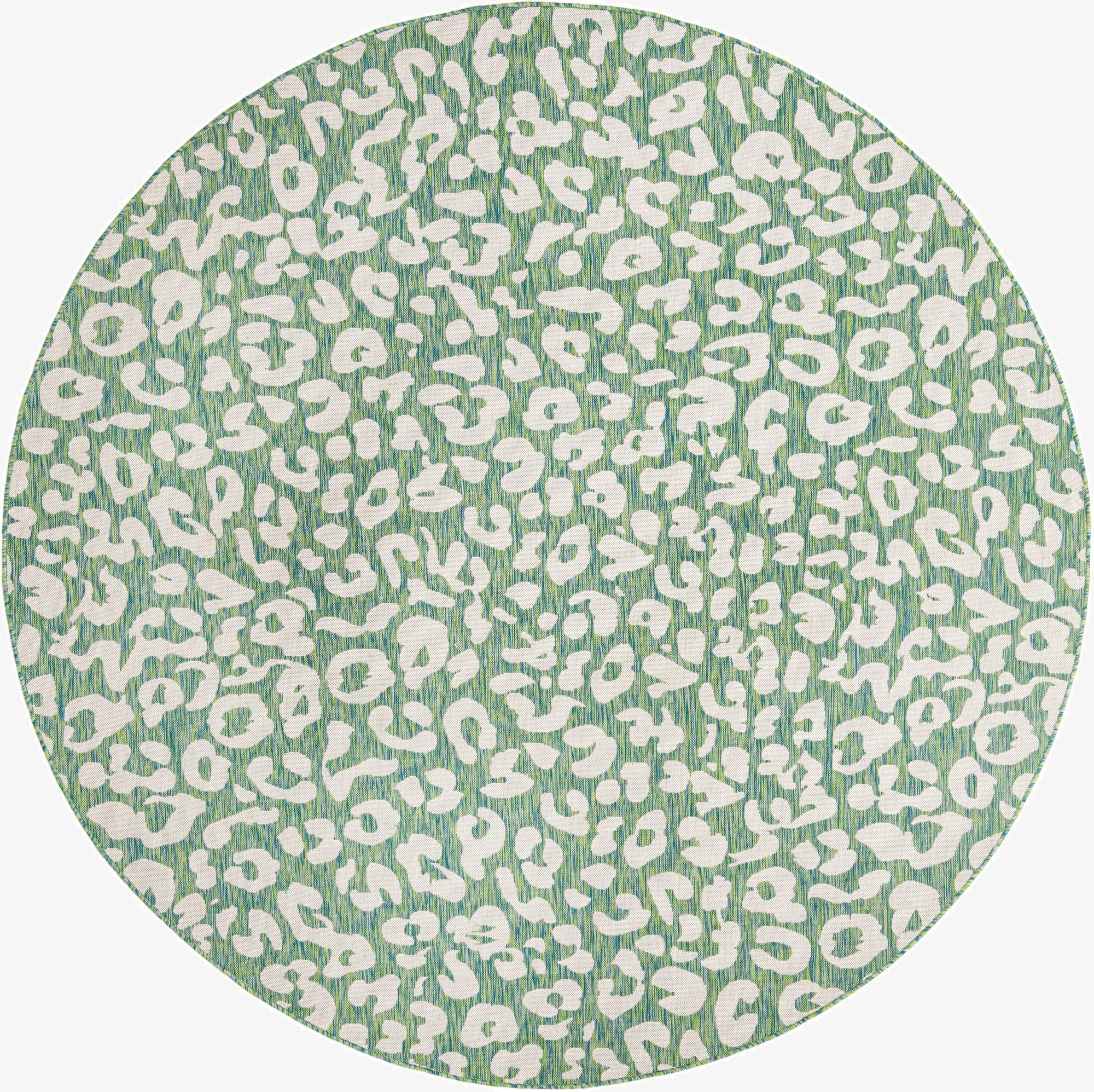  10' x 10'  Washable Safari Indoor / Outdoor Round Rug
