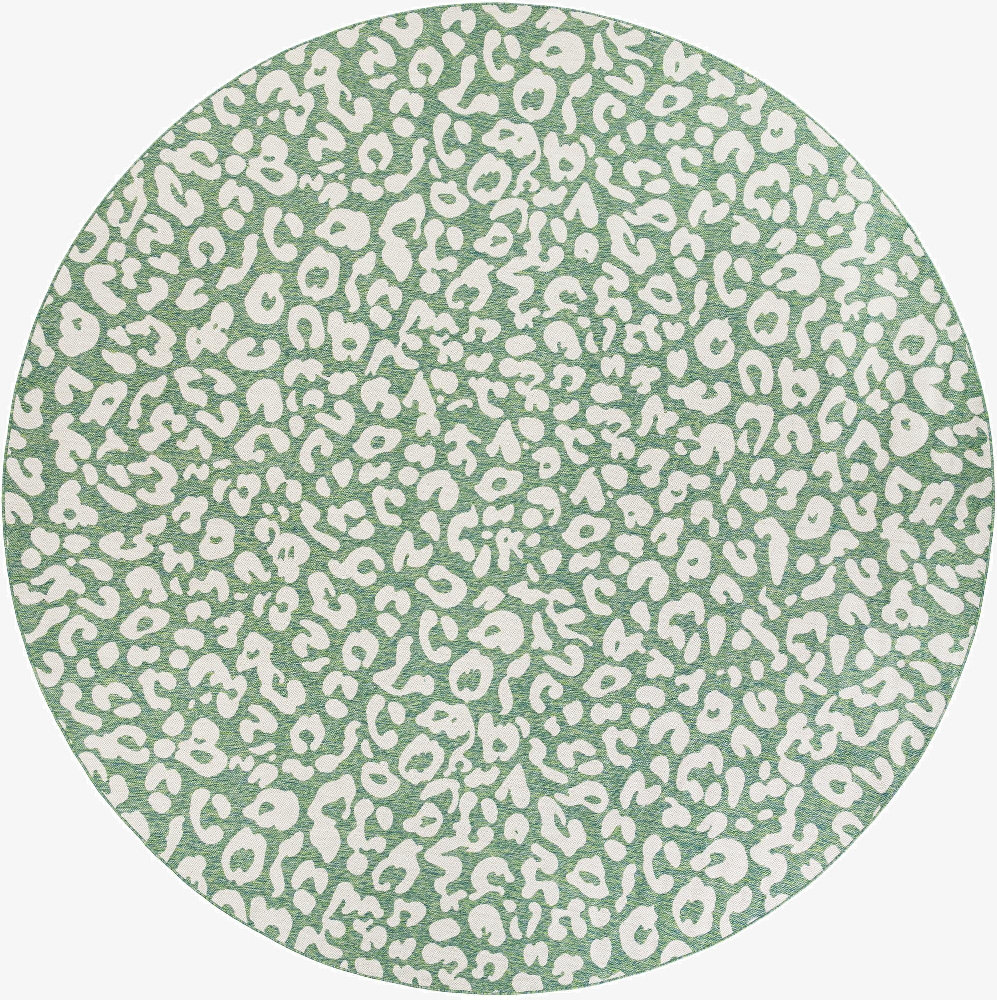  13' x 13'  Washable Safari Indoor / Outdoor Round Rug