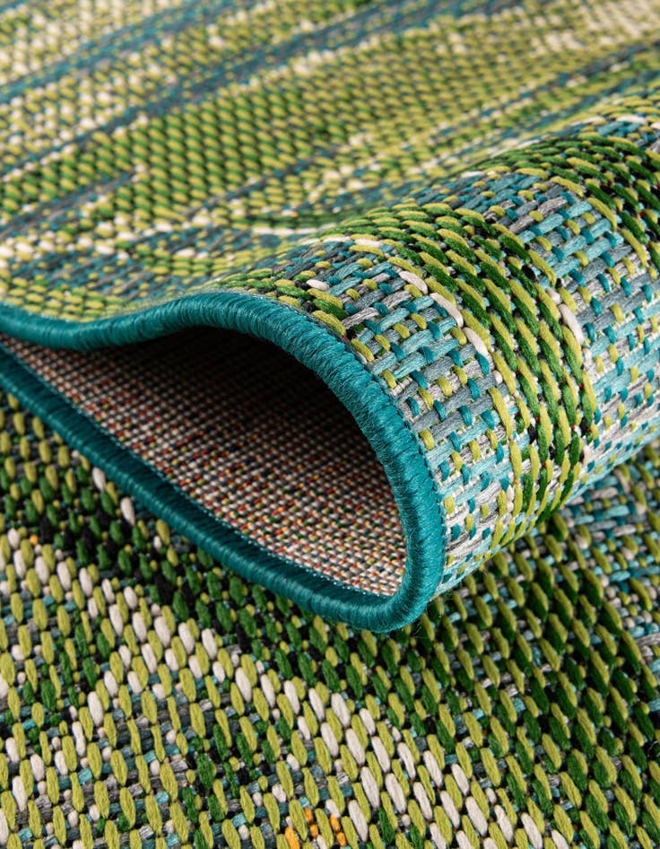 Detail image of  2' 7 x 12'  Washable Botanical Indoor / Outdoor Runner Rug