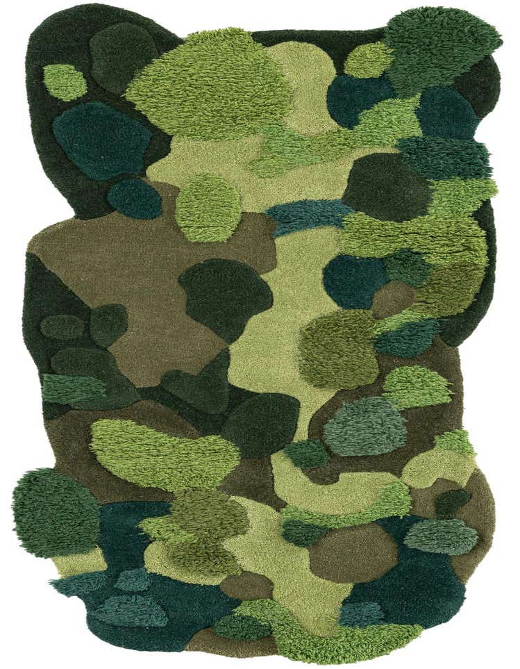 Primary image  2' x 6' 1 Moss Garden Freeform Rug