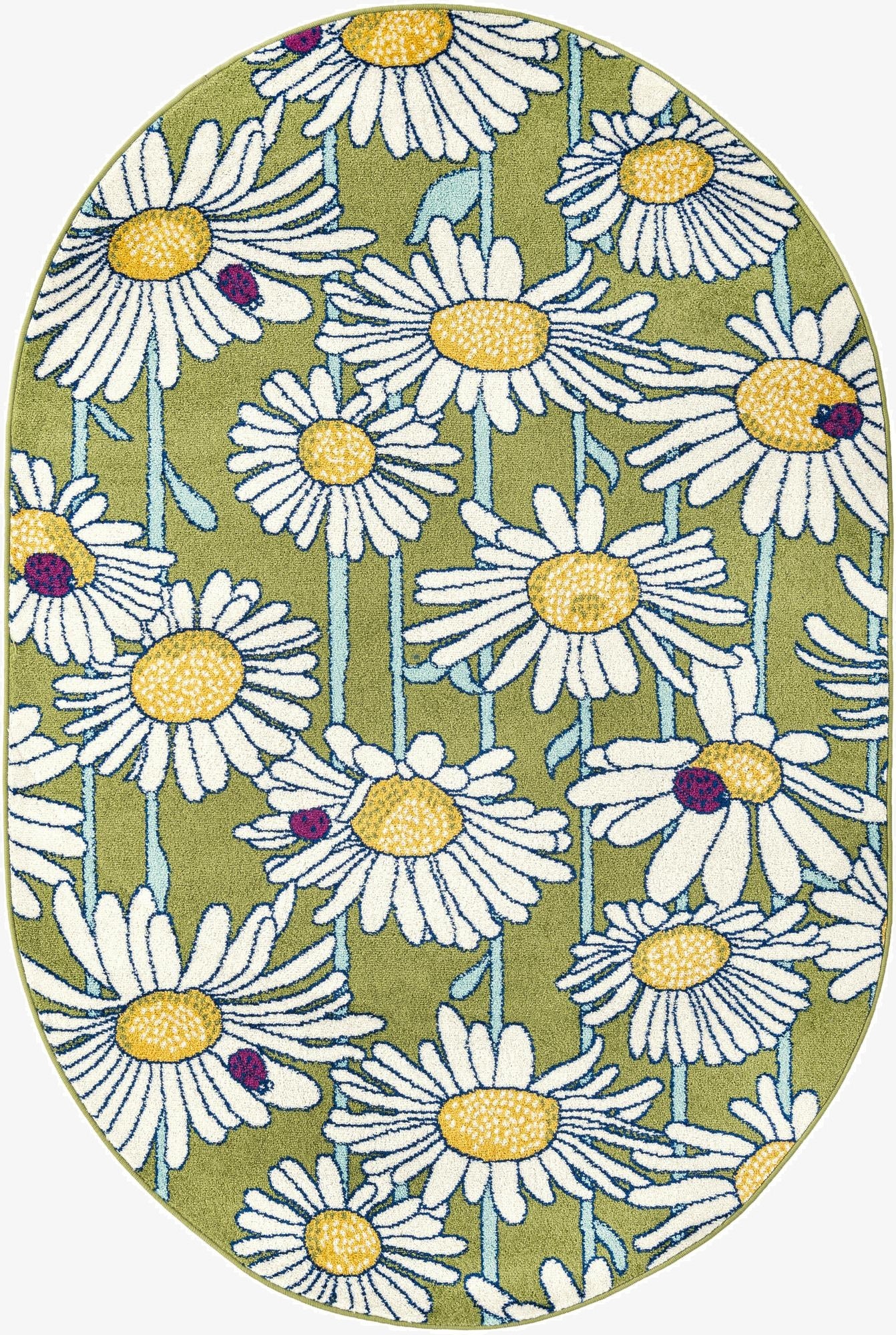  5' 3 x 7' 10 Bloom Oval Rug