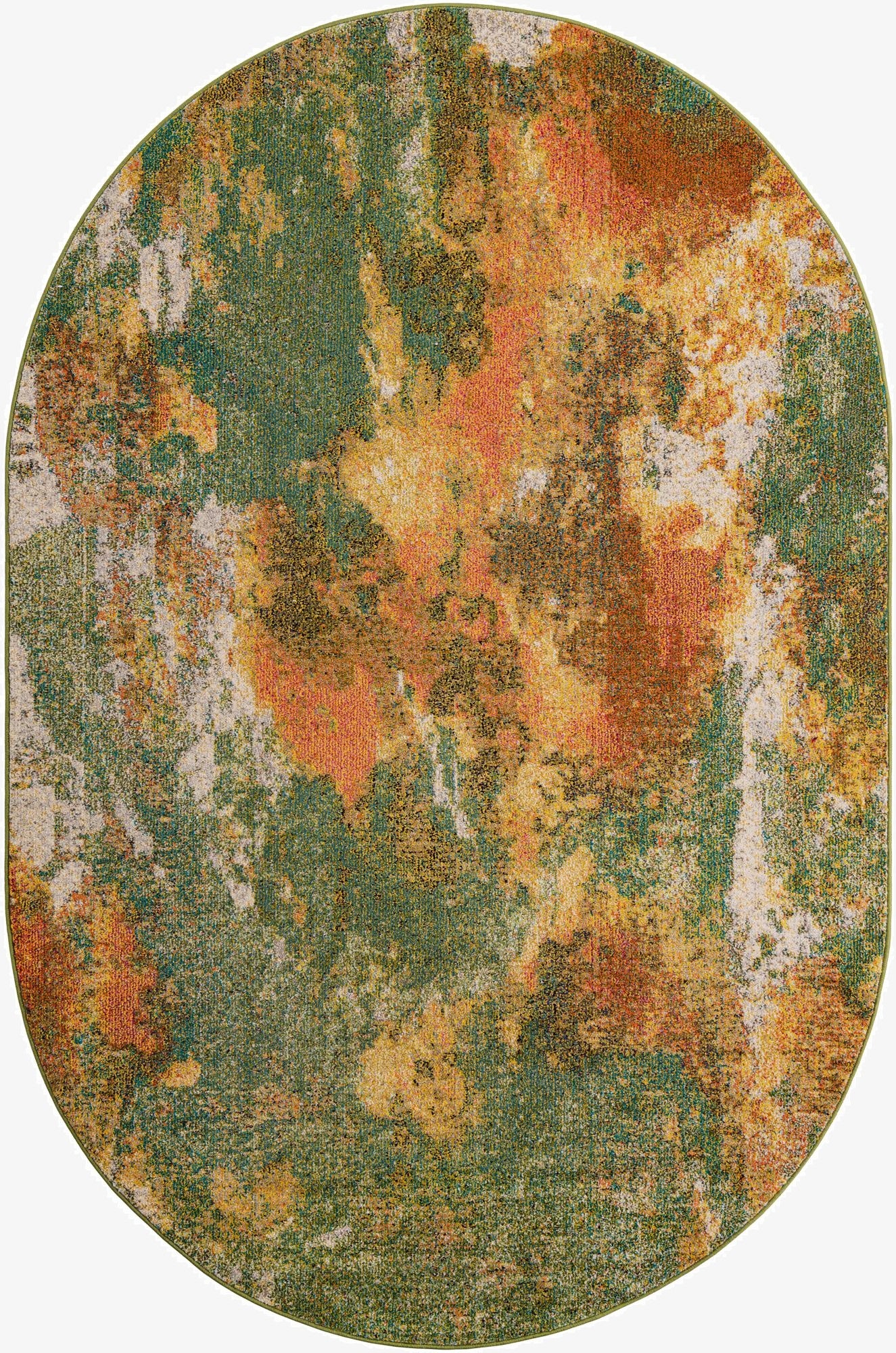  6' 1 x 9'  Washable Haerfest Oval Rug