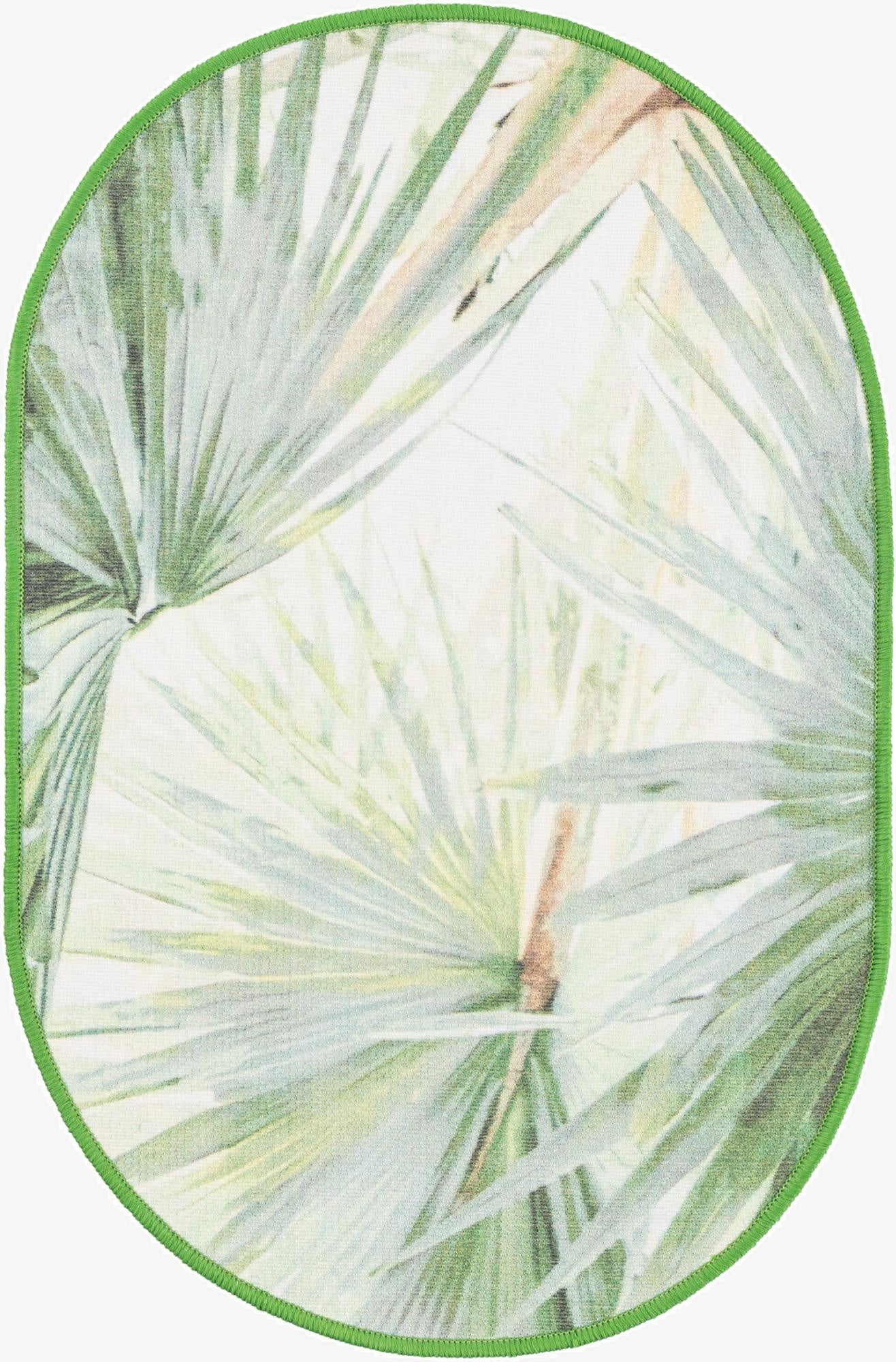  2' x 3' 1  Washable Jill Zarin Caribbean Indoor / Outdoor Oval Rug