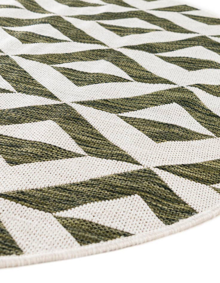 Detail image of  7' 10 x 10'  Washable Jill Zarin Napa Indoor / Outdoor Oval Rug