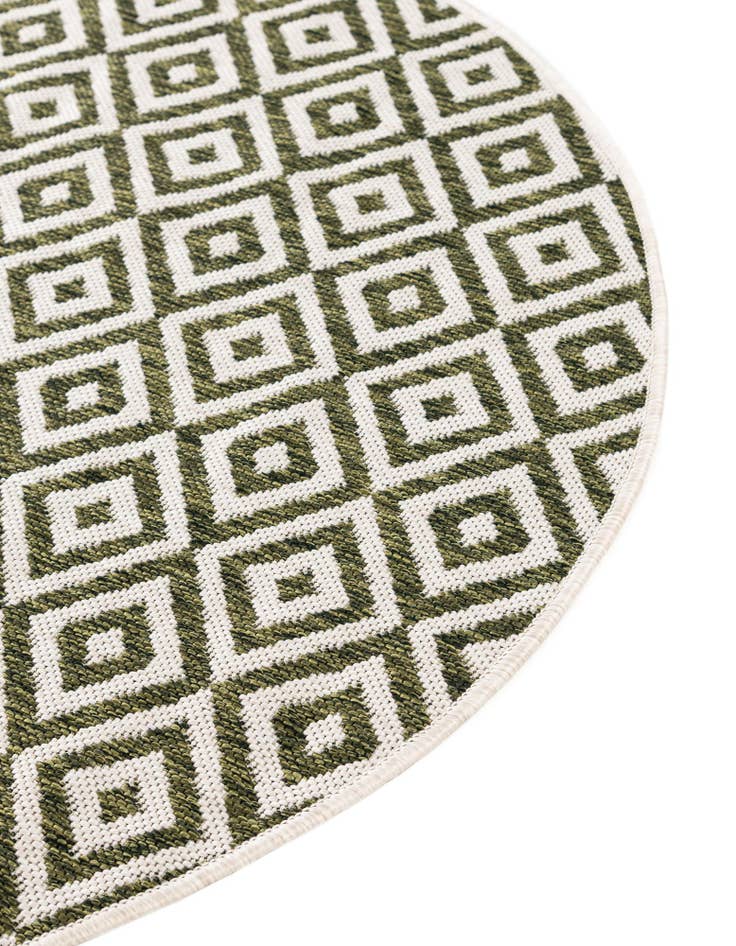 Detail image of  7' 10 x 10'  Washable Jill Zarin Costa Rica Indoor / Outdoor Oval Rug