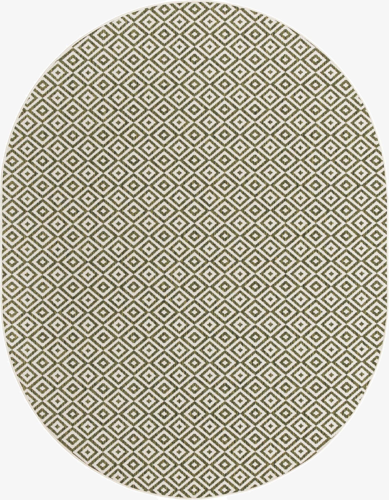  7' 10 x 10'  Washable Jill Zarin Costa Rica Indoor / Outdoor Oval Rug