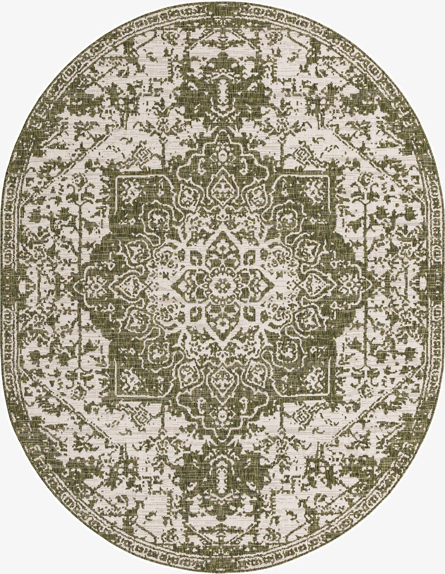 Primary image  7' 10 x 10'  Washable Jill Zarin Dubai Indoor / Outdoor Oval Rug