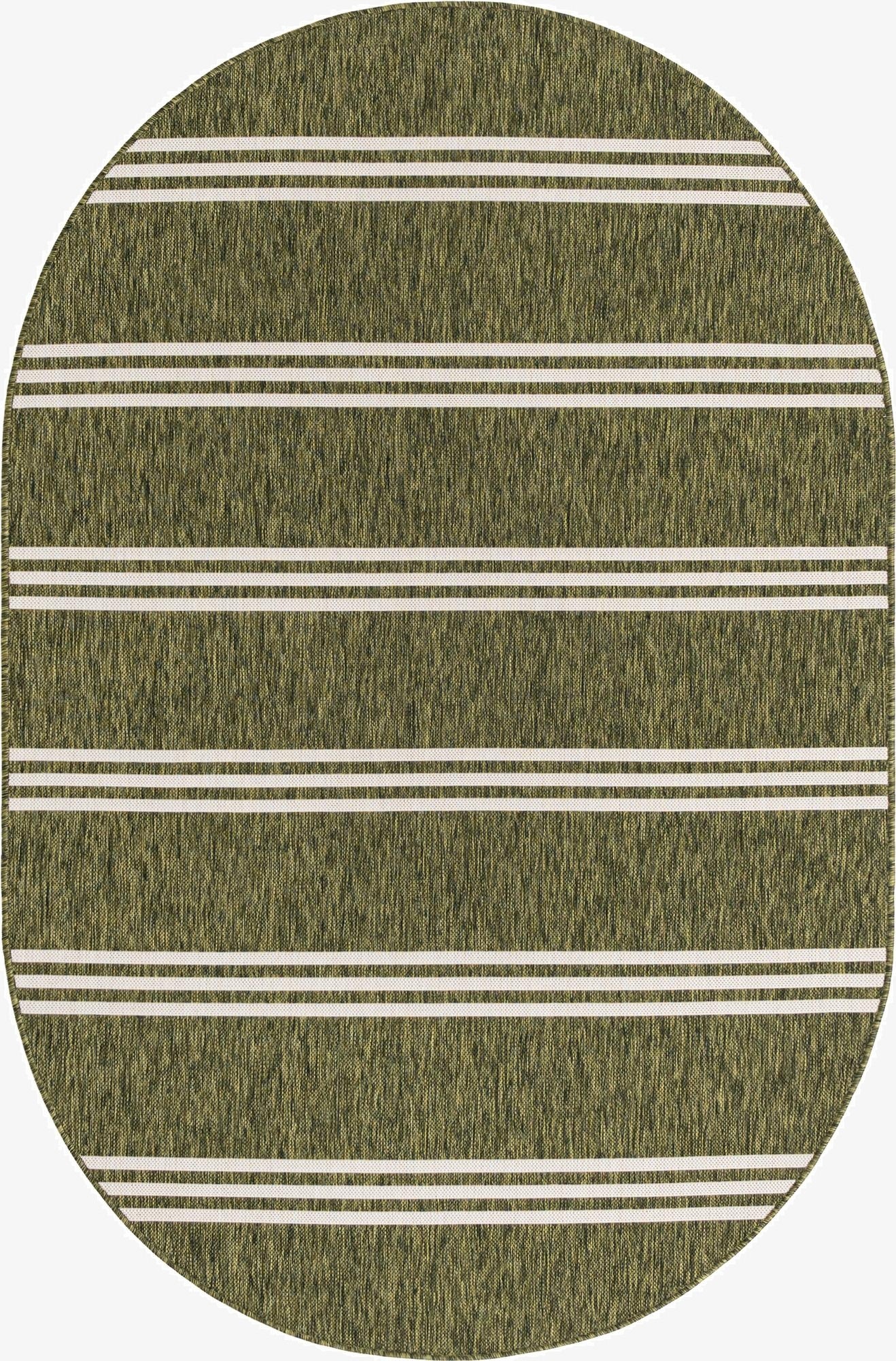  5' 3 x 8'  Washable Jill Zarin Anguilla Indoor / Outdoor Oval Rug