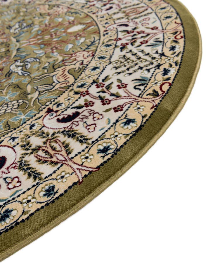 Detail image of  2' x 3' Nain Design Oval Rug