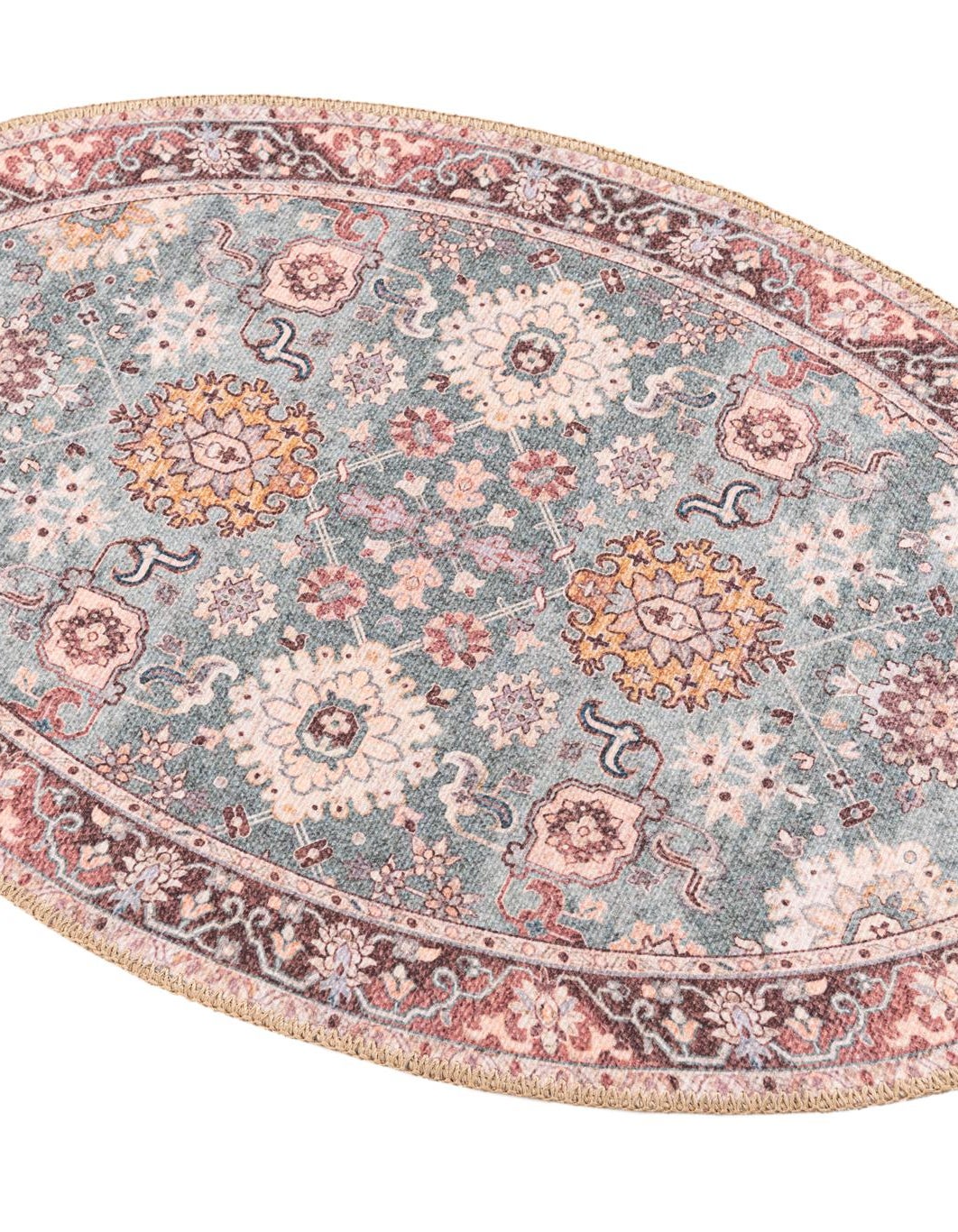 Green 2' x 3' 1 Timeless Oval Rug | Rugs.com