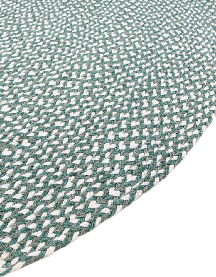 Detail image of  2' x 3' 1  Hand Tweed Braided Jute Oval Rug