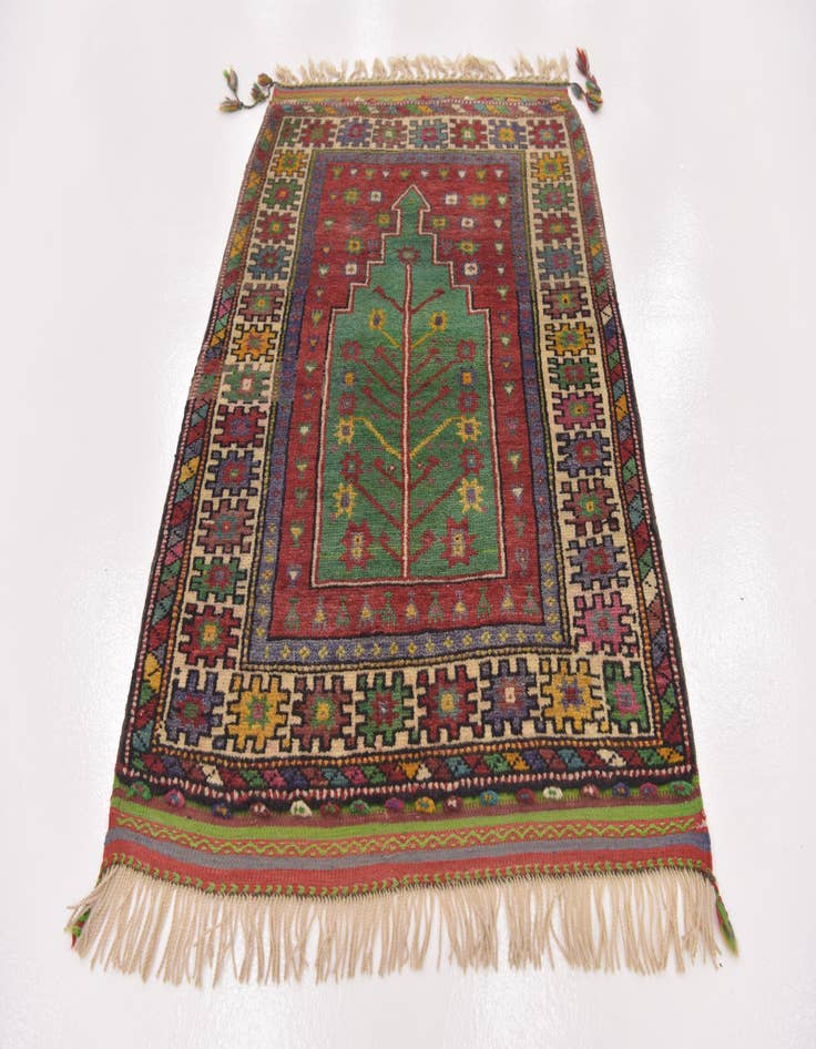 Detail image of  3' 3 x 4' 8  Hand Knotted Anatolian Wool Rug