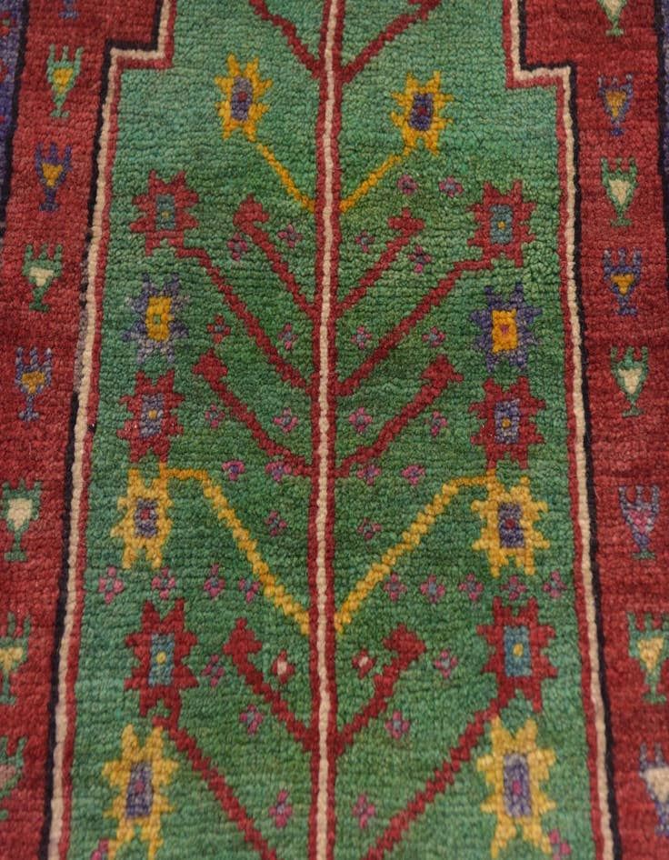 Detail image of  3' 3 x 4' 8  Hand Knotted Anatolian Wool Rug