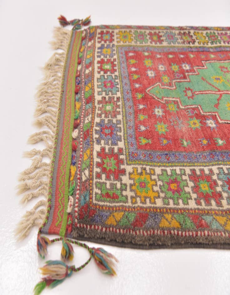Detail image of  3' 3 x 4' 8  Hand Knotted Anatolian Wool Rug