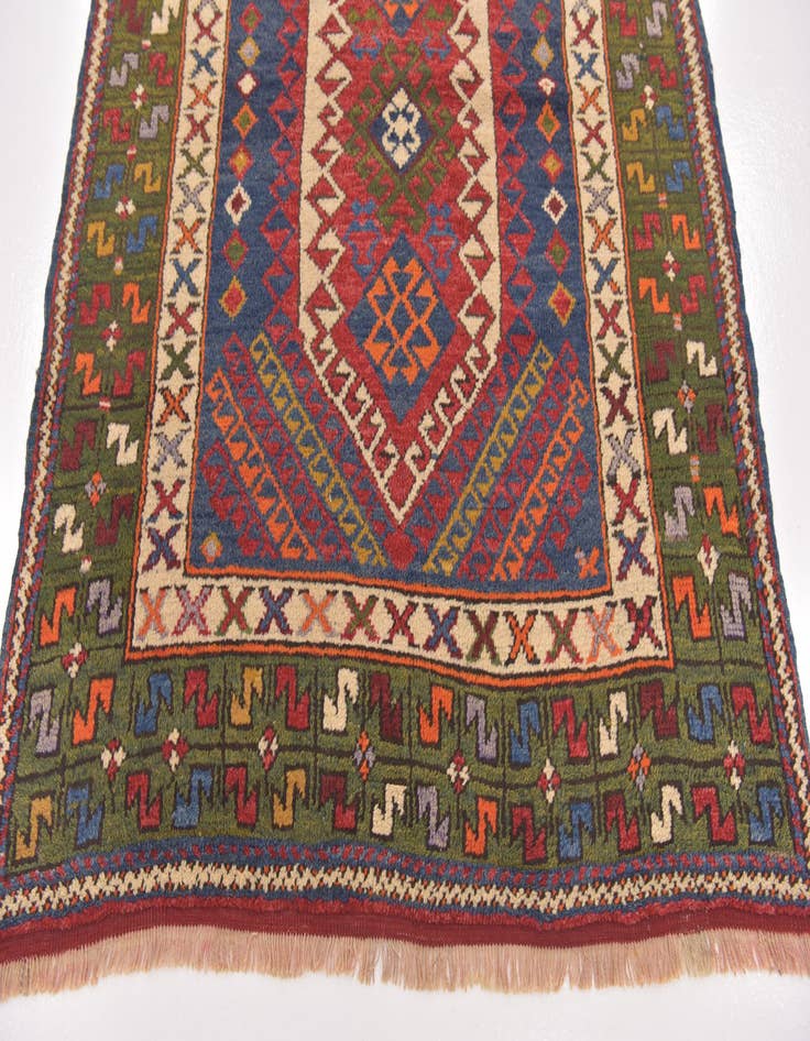 Detail image of  3' 9 x 4' 9  Hand Knotted Anatolian Oriental Wool Rug