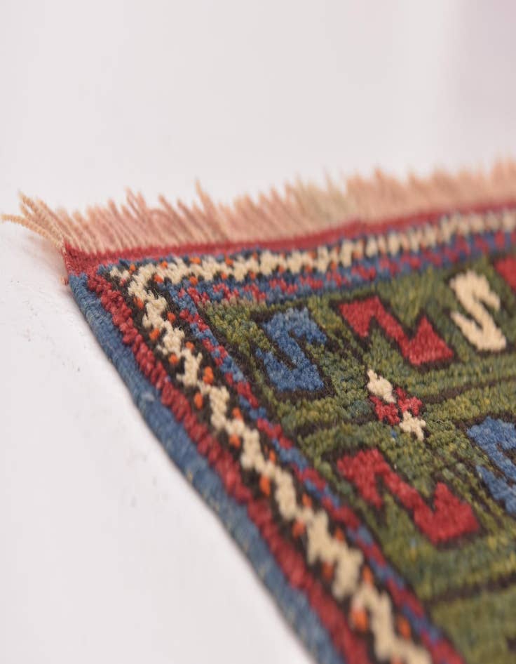 Detail image of  3' 9 x 4' 9  Hand Knotted Anatolian Oriental Wool Rug