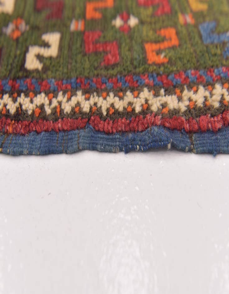 Detail image of  3' 9 x 4' 9  Hand Knotted Anatolian Oriental Wool Rug