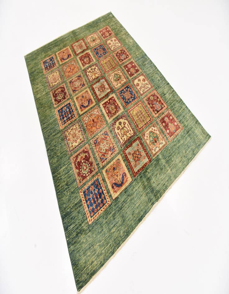 Detail image of  5' x 6' 8  Hand Knotted Ariana Ziegler Oriental Rug