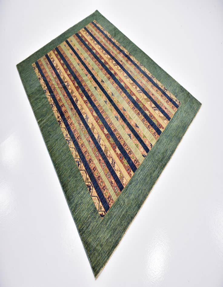 Detail image of  5' 8 x 7' 9  Hand Knotted Ariana Ziegler Rug