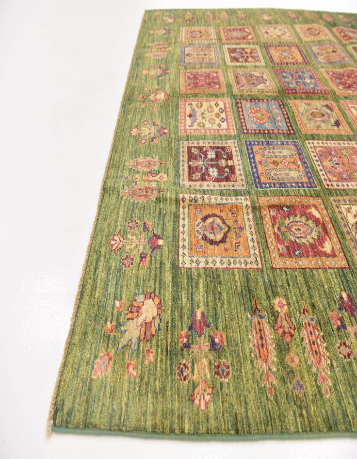 Detail image of  5' 9 x 8'  Hand Knotted Ariana Ziegler Rug