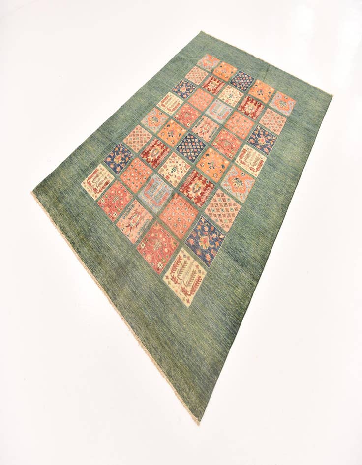 Detail image of  5' 9 x 8' 2  Hand Knotted Ariana Ziegler Rug