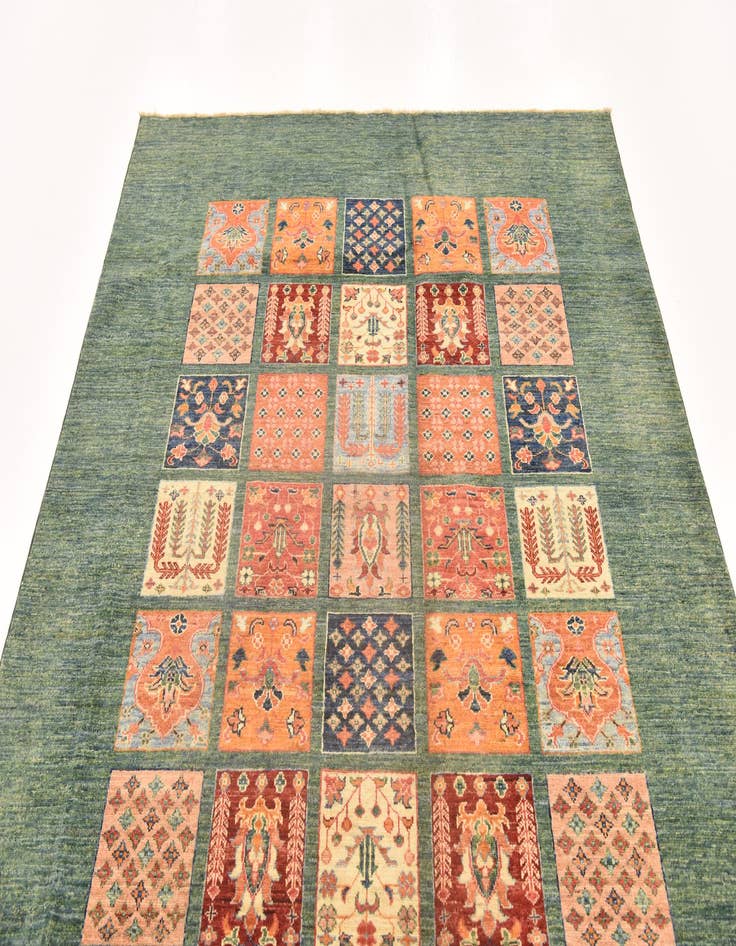 Detail image of  5' 9 x 8' 2  Hand Knotted Ariana Ziegler Rug