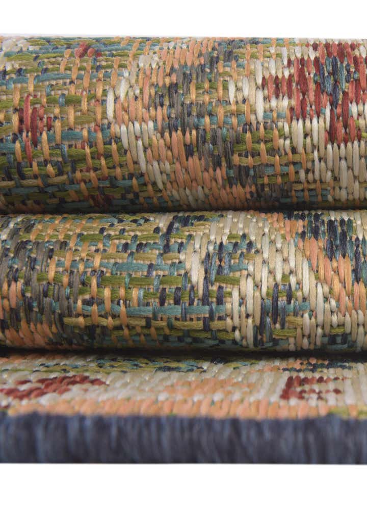 Green 6' x 9' Washable Baja Indoor / Outdoor Rug | Rugs.com