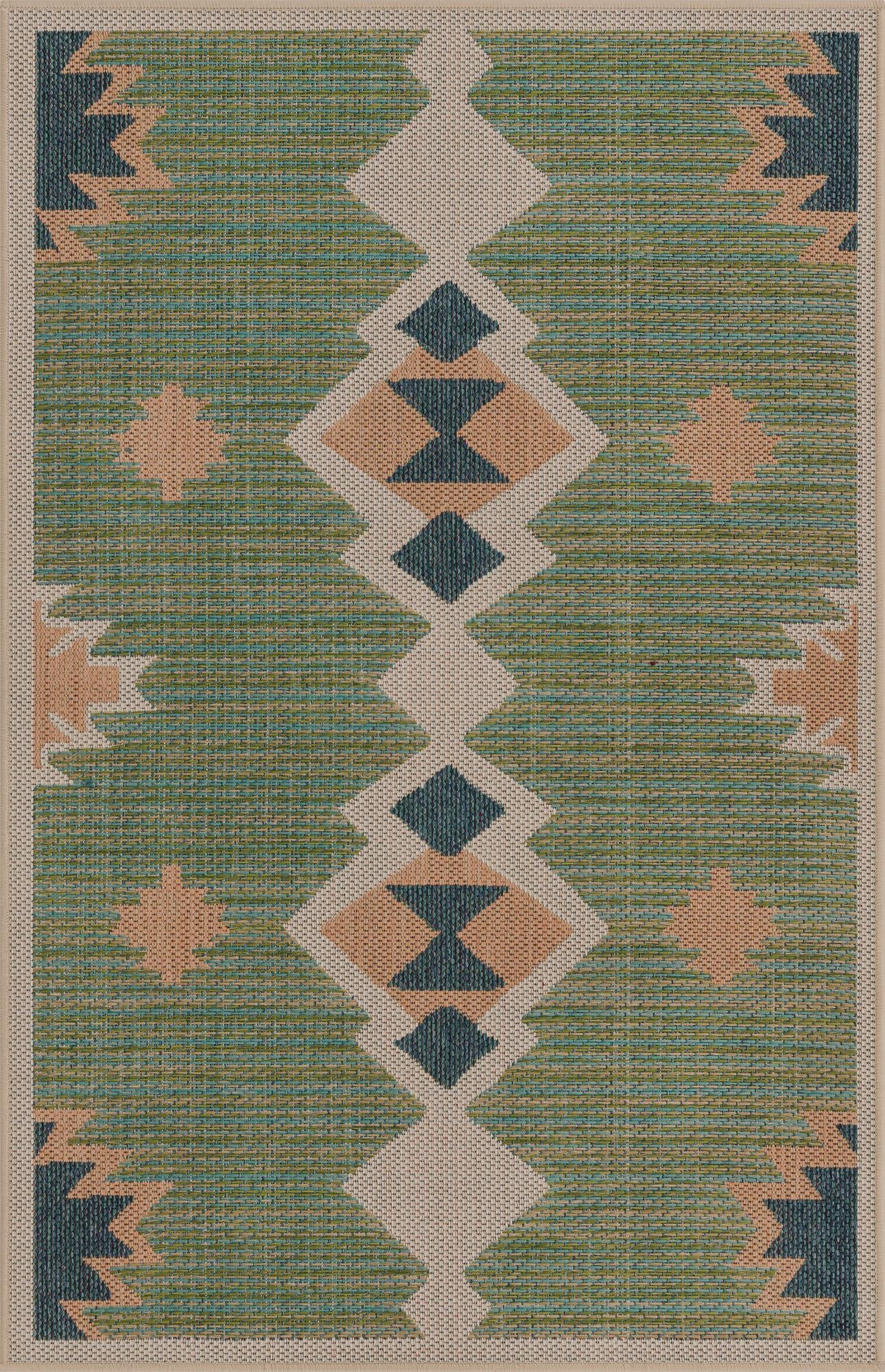  4' x 6'  Washable Baja Indoor / Outdoor Rug
