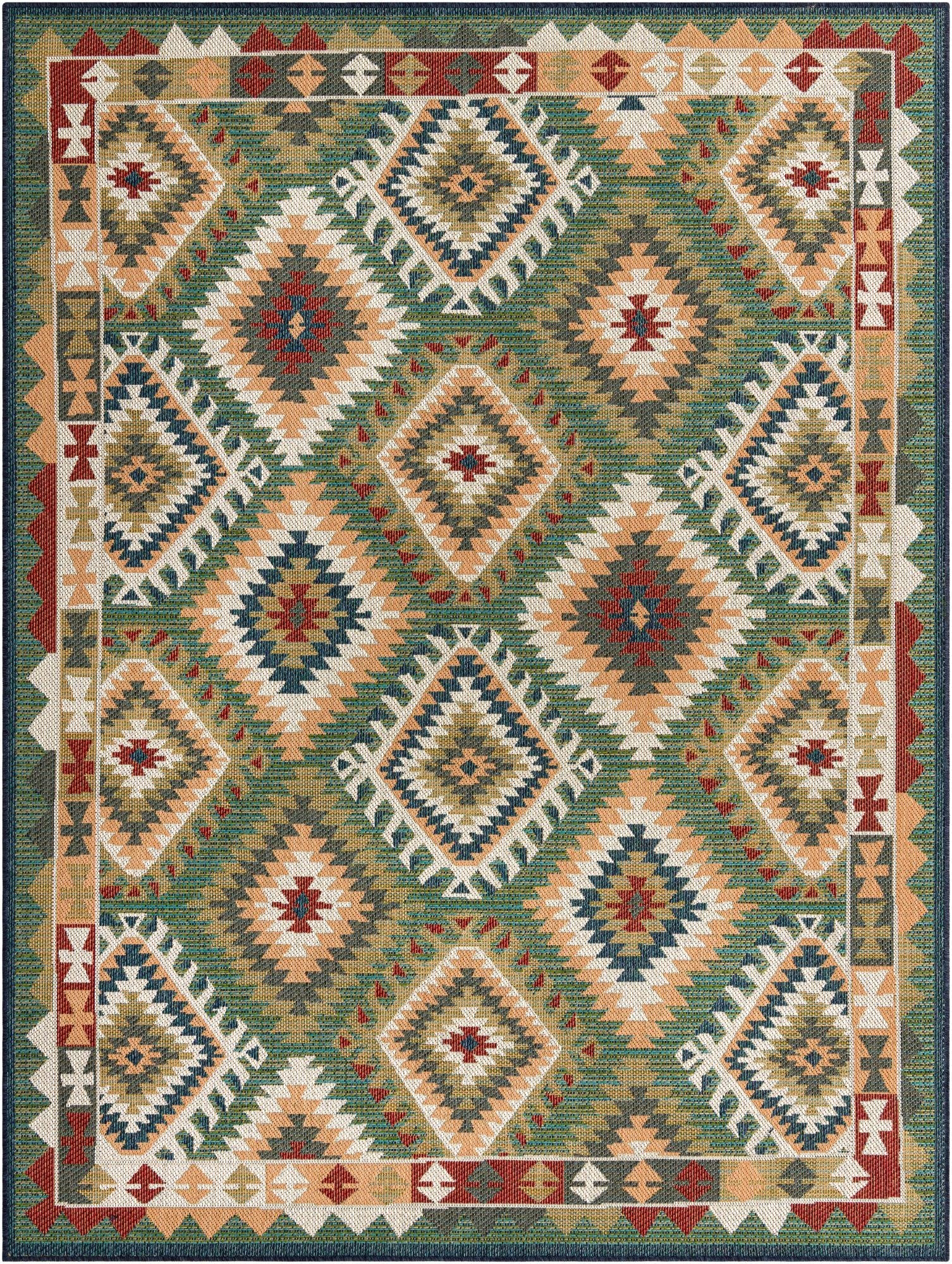 Primary image  7' 10 x 10'  Washable Baja Indoor / Outdoor Rug