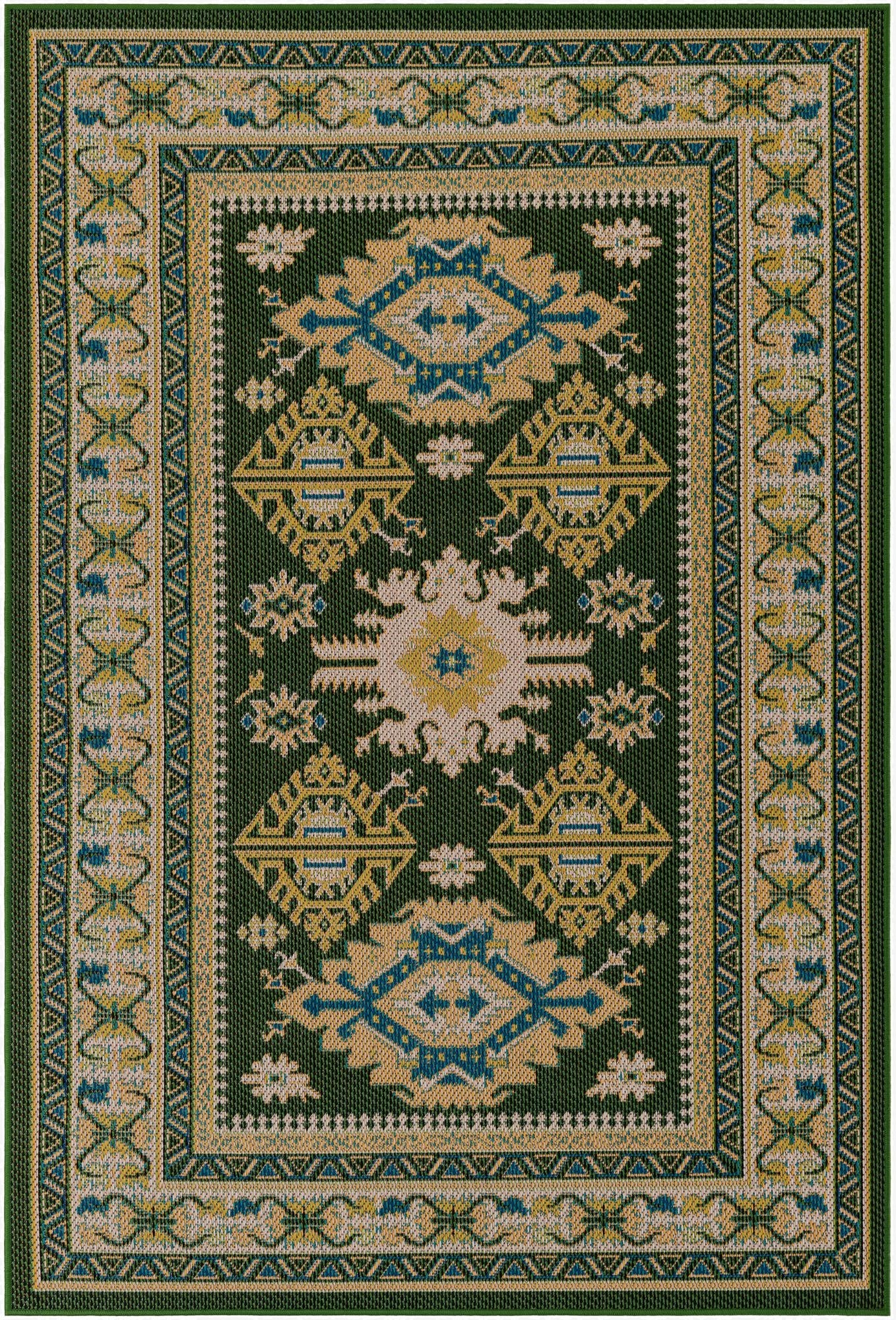  5' 3 x 8'  Washable Baja Indoor / Outdoor Rug