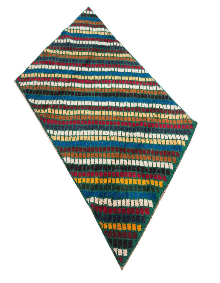 Detail image of  2' 10 x 4' 4  Hand Knotted Balouch Wool Rug