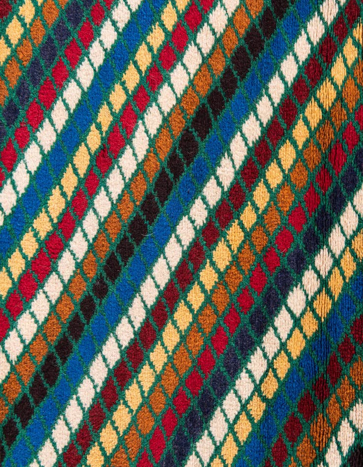 Detail image of  2' 10 x 4' 4  Hand Knotted Balouch Wool Rug