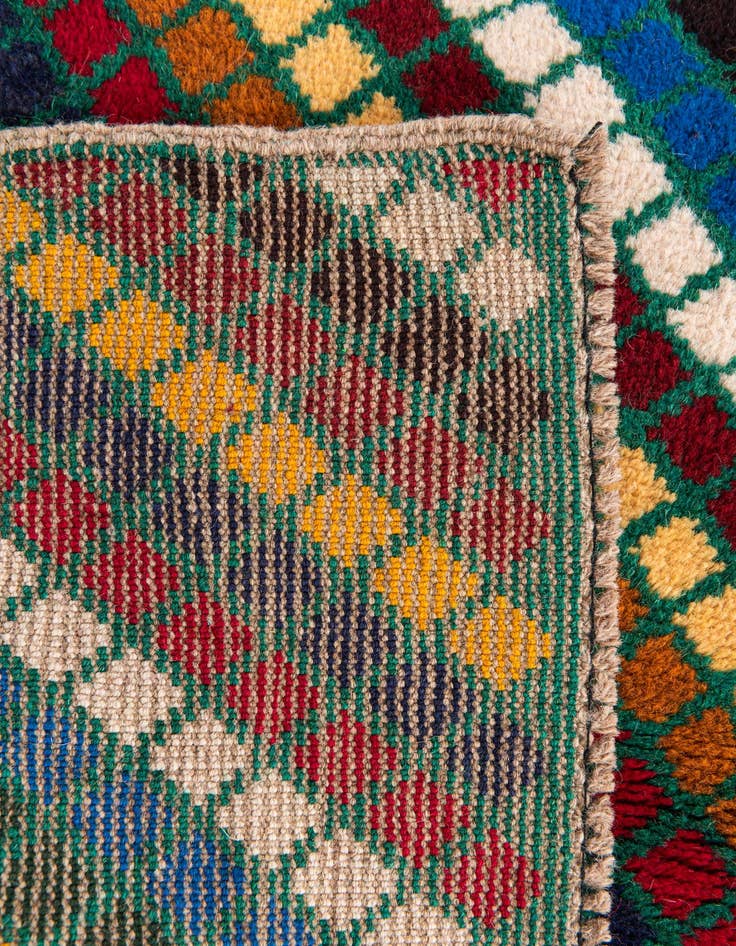 Detail image of  2' 10 x 4' 4  Hand Knotted Balouch Wool Rug