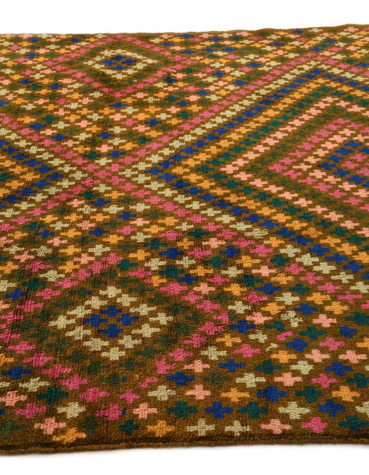 Detail image of  6' 1 x 8' 3  Hand Knotted Balouch Wool Rug