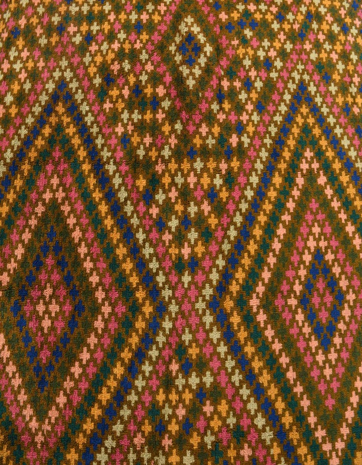 Detail image of  6' 1 x 8' 3  Hand Knotted Balouch Wool Rug