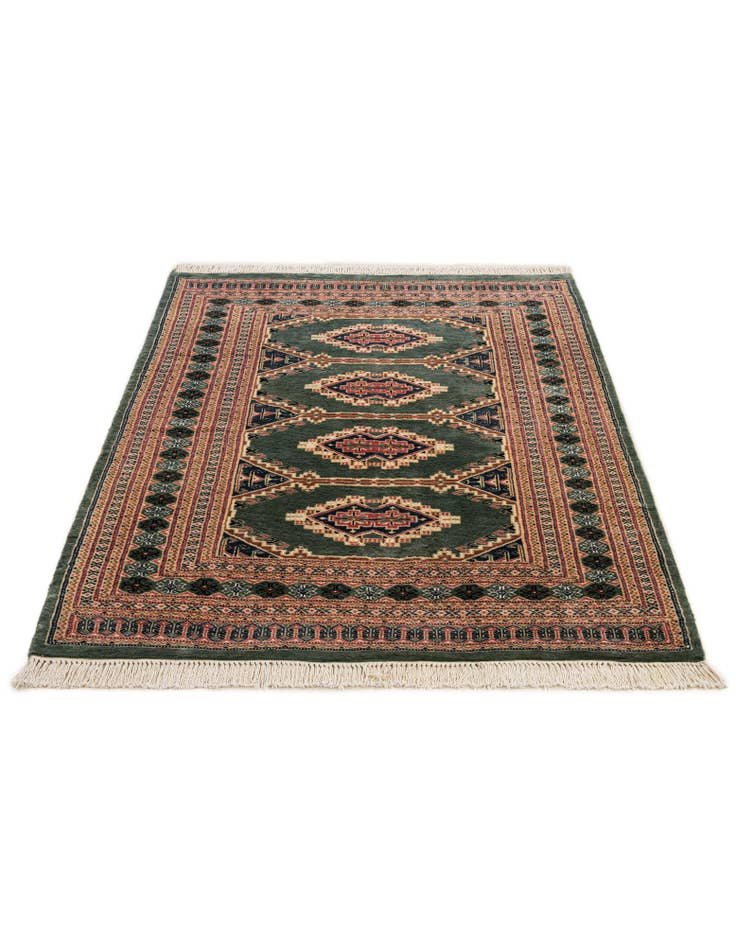 Detail image of  4' 2 x 5' 6  Hand Knotted Bokhara Oriental Rug