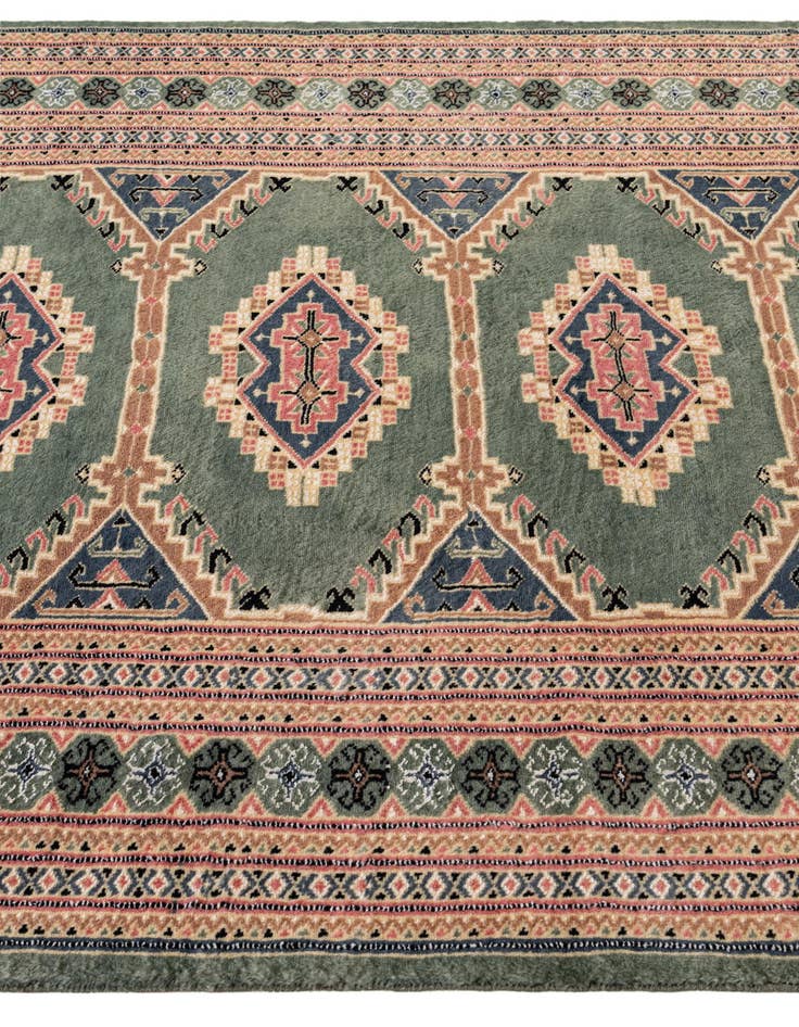 Detail image of  4' 2 x 5' 6  Hand Knotted Bokhara Oriental Rug