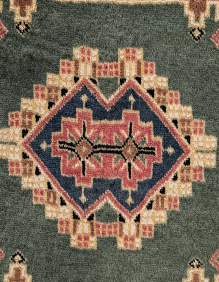 Detail image of  4' 2 x 5' 6  Hand Knotted Bokhara Oriental Rug
