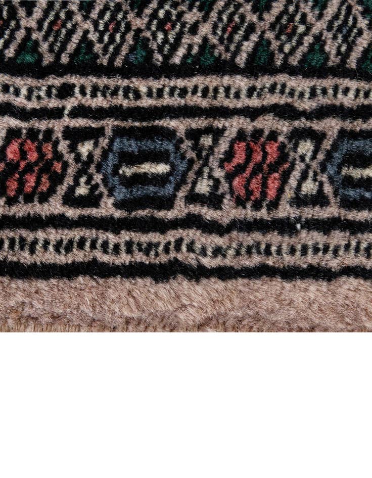 Detail image of  4' 1 x 5' 9  Hand Knotted Bokhara Oriental Wool Rug