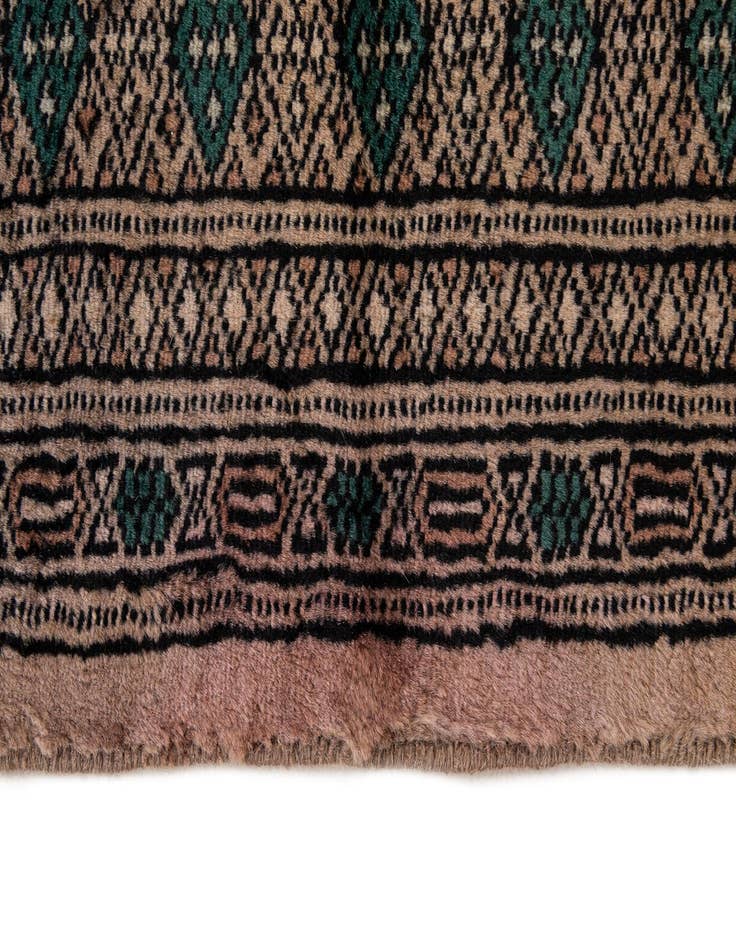 Detail image of  3' 2 x 5' 2  Hand Knotted Bokhara Oriental Wool Rug