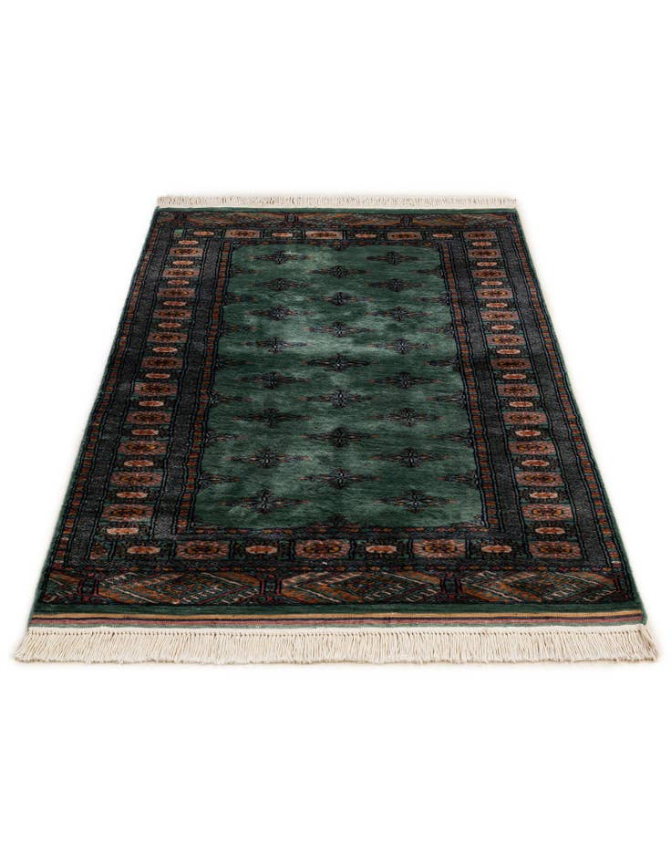 Detail image of  3' x 4' 11  Hand Knotted Bokhara Oriental Wool Rug