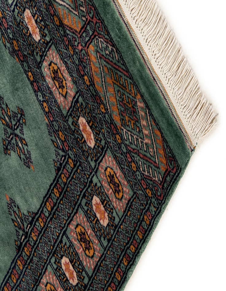 Detail image of  3' x 4' 11  Hand Knotted Bokhara Oriental Wool Rug