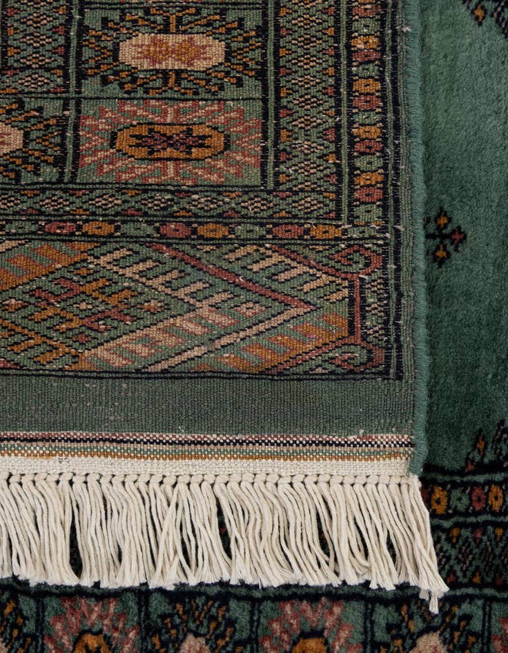 Detail image of  3' x 4' 11  Hand Knotted Bokhara Oriental Wool Rug