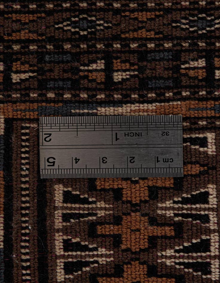 Detail image of  4' x 5' 10  Hand Knotted Bokhara Oriental Wool Rug