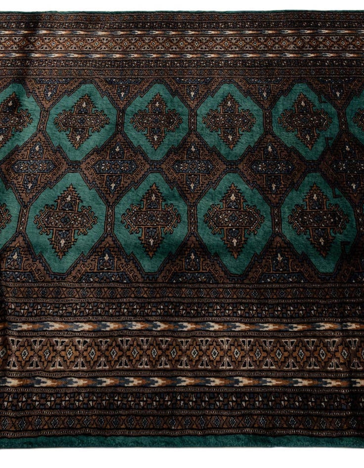 Detail image of  4' x 5' 10  Hand Knotted Bokhara Oriental Wool Rug