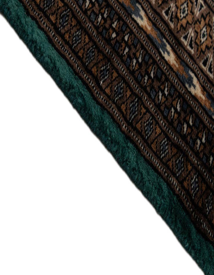 Detail image of  4' x 5' 10  Hand Knotted Bokhara Oriental Wool Rug