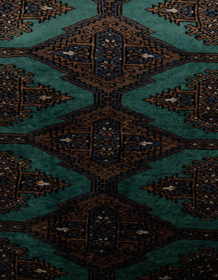 Detail image of  4' x 5' 10  Hand Knotted Bokhara Oriental Wool Rug