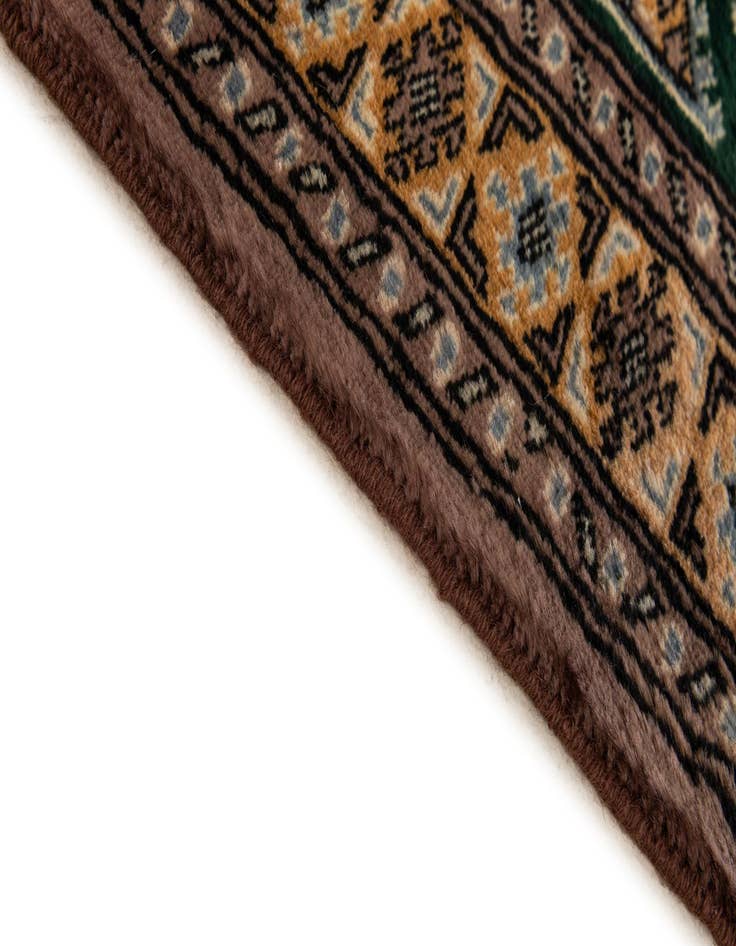 Detail image of  2' x 3'  Hand Knotted Bokhara Oriental Wool Rug