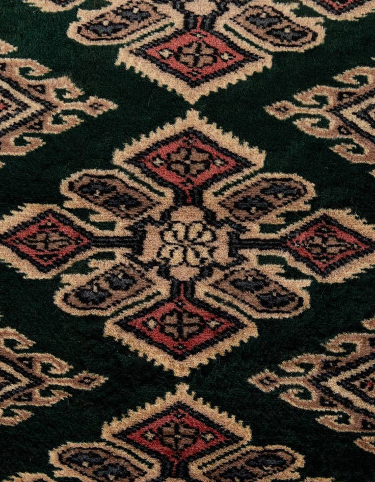 Detail image of  1' 11 x 3' 2  Hand Knotted Bokhara Oriental Wool Rug